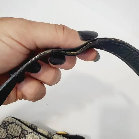 GUCCI Authentic Vintage Ophidia blue web  GG pvc leather web  bag - Picture 12 of 16